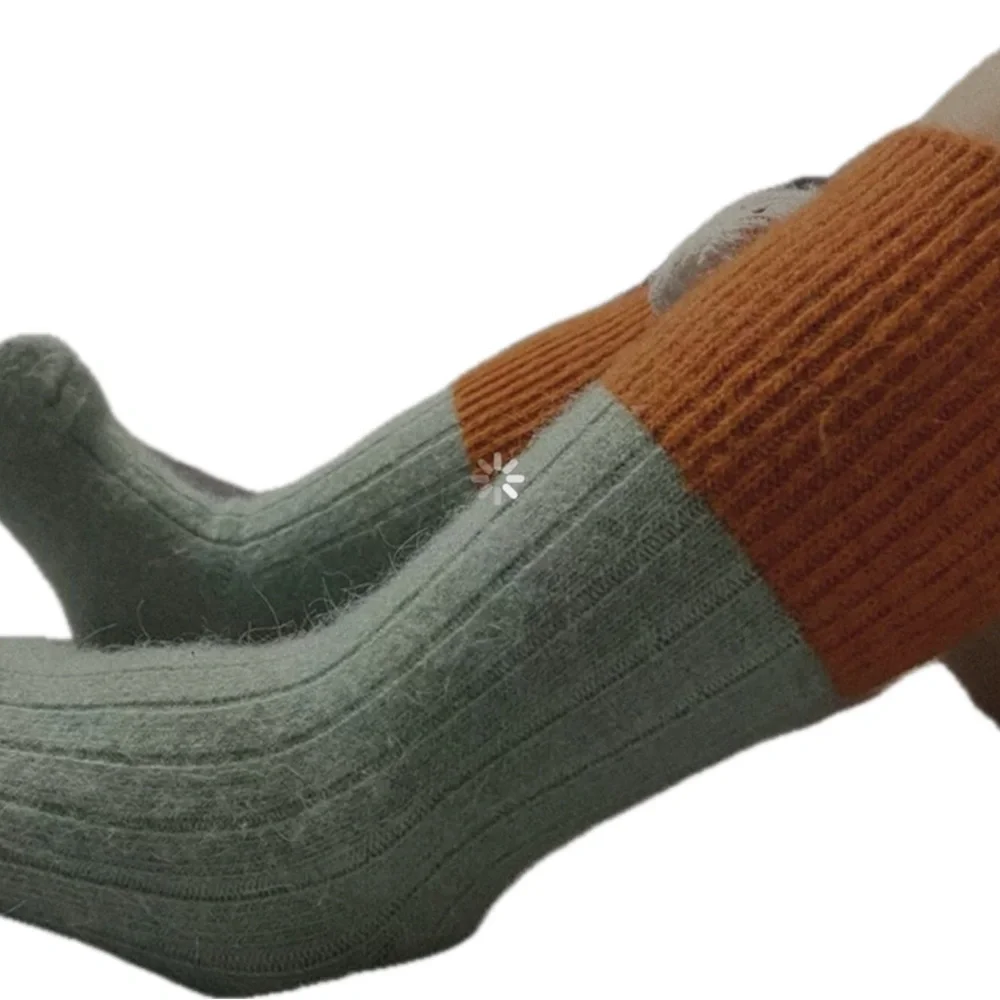 One pair Orange and Blue 5-8 kids Socks New
